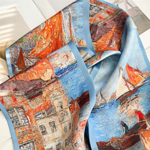 MaraSilk Pure Mulberry Silk Scarf - Ribbon Satin MS643