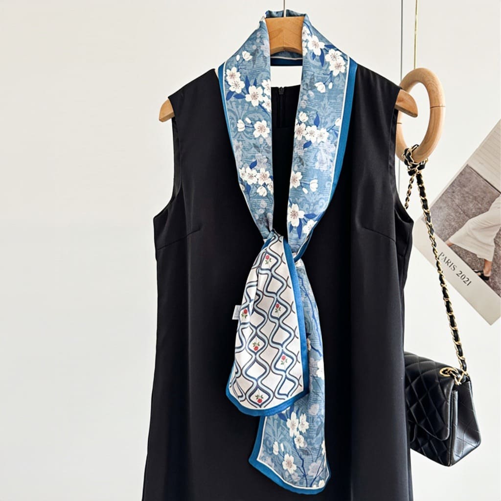 MaraSilk Pure Mulberry Silk Scarf - Ribbon Satin MS643