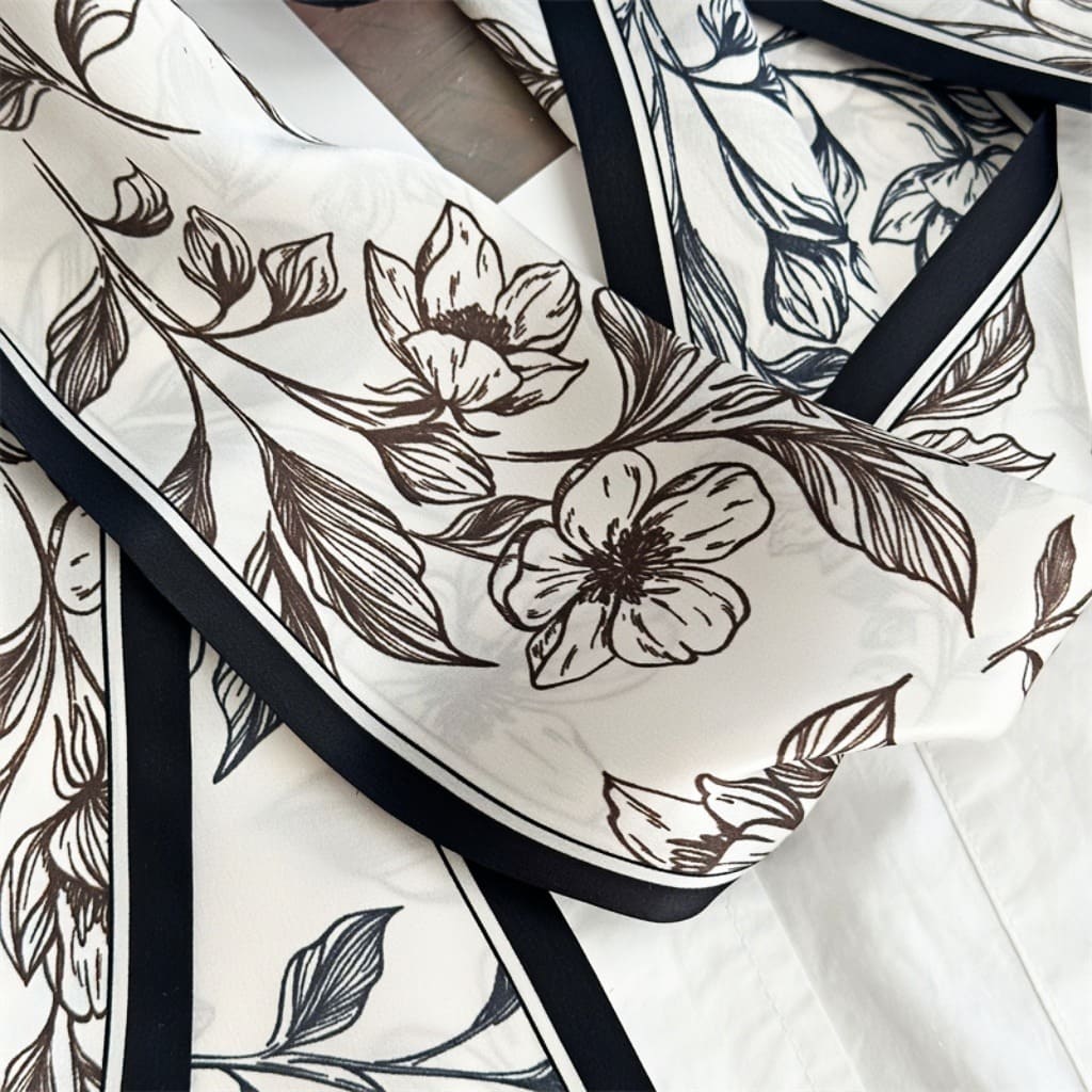 MaraSilk Pure Mulberry Silk Scarf - Ribbon Satin MS643