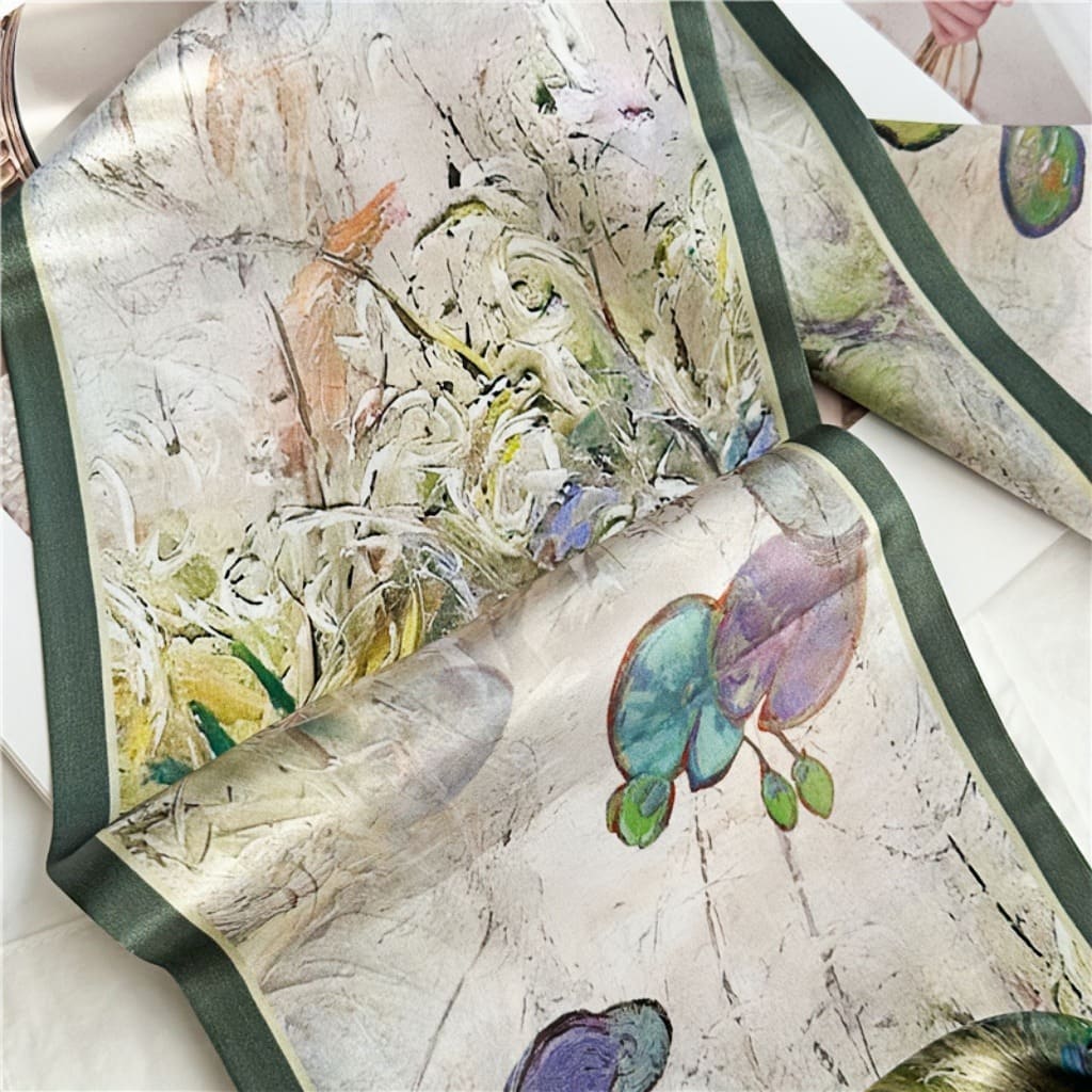 MaraSilk Pure Mulberry Silk Scarf - Ribbon Satin MS643
