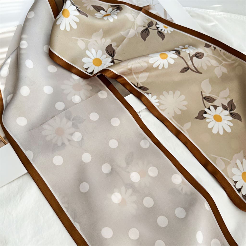 MaraSilk Pure Mulberry Silk Scarf - Ribbon Satin MS643