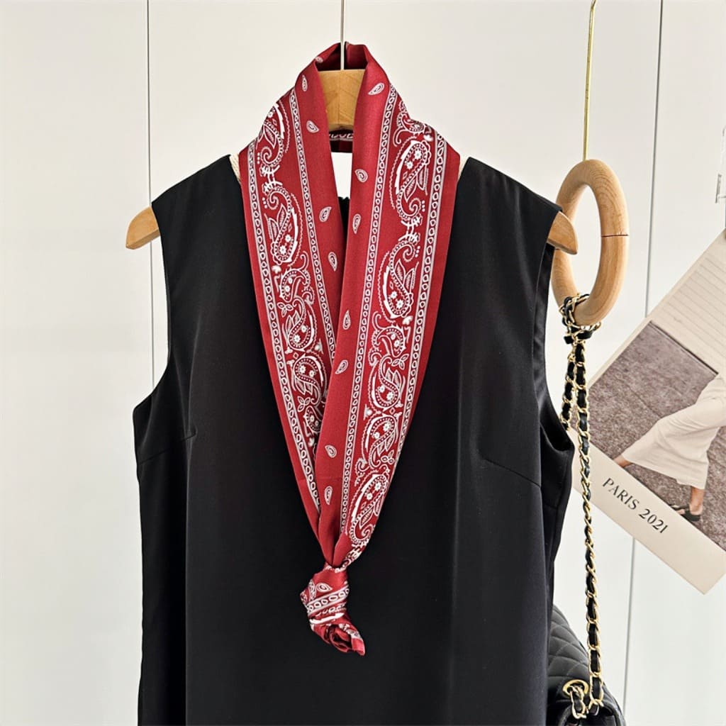 MaraSilk Pure Mulberry Silk Scarf - Ribbon Satin MS643