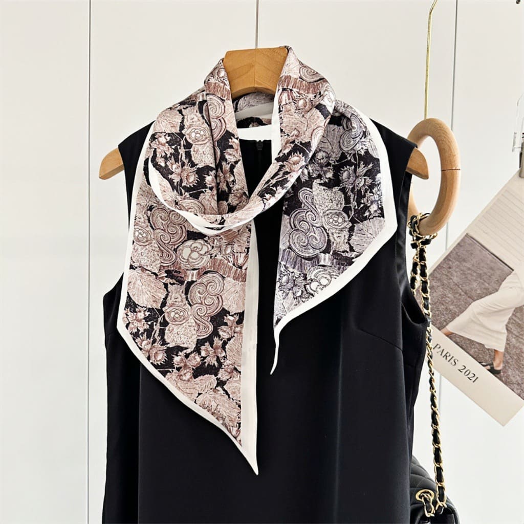 MaraSilk Pure Mulberry Silk Scarf - Ribbon Satin MS643