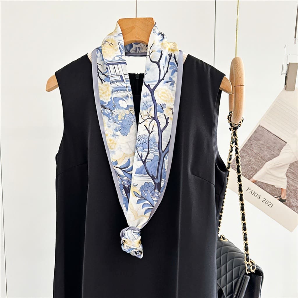 MaraSilk Pure Mulberry Silk Scarf - Ribbon Satin MS644