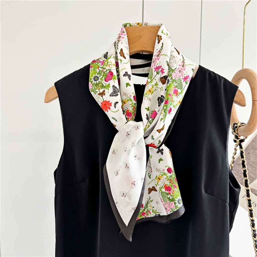 MaraSilk Pure Mulberry Silk Scarf - Ribbon Satin MS644
