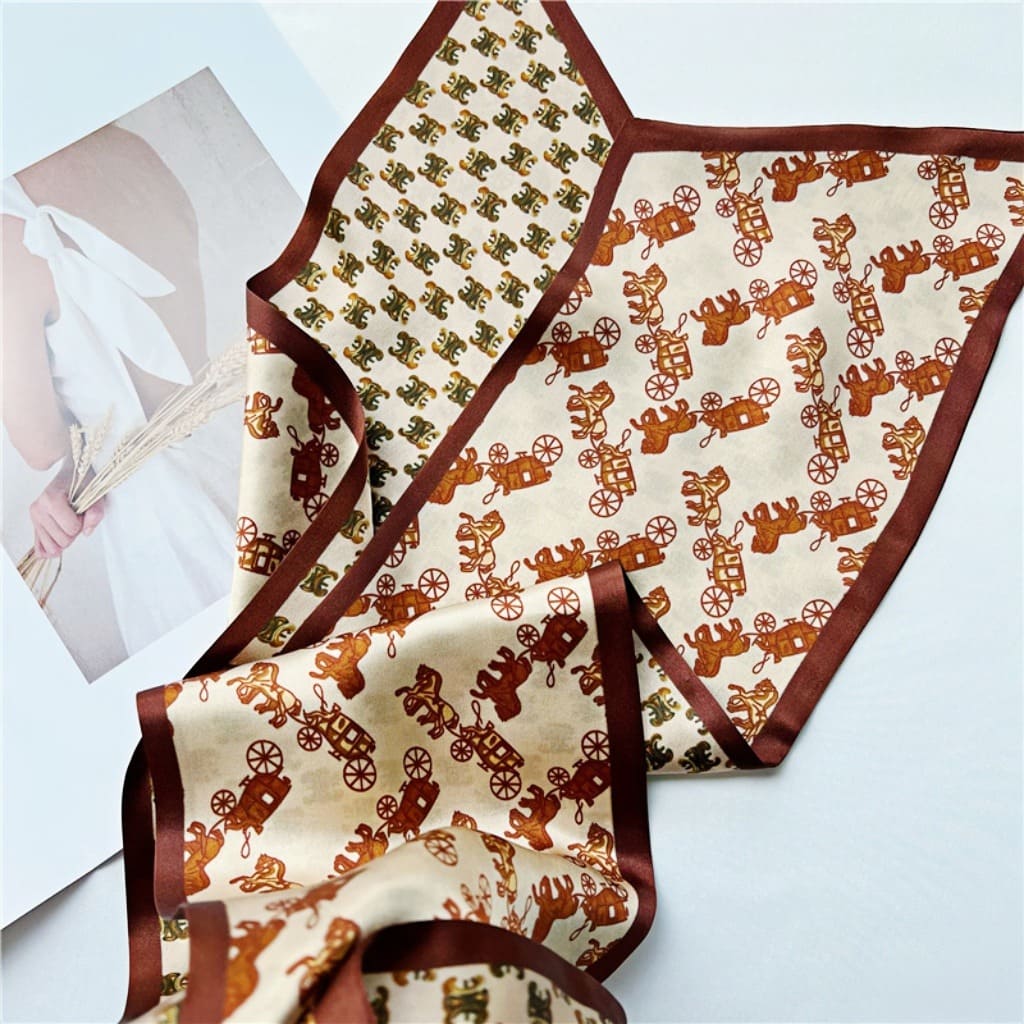 MaraSilk Pure Mulberry Silk Scarf - Ribbon Satin MS644