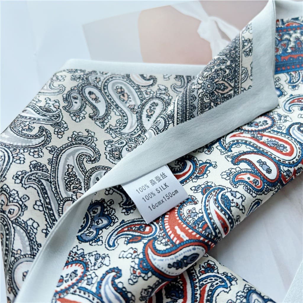MaraSilk Pure Mulberry Silk Scarf - Ribbon Satin MS644