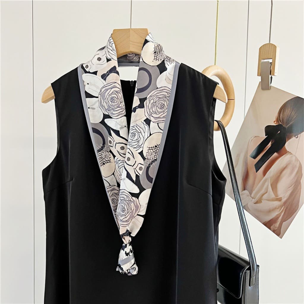 MaraSilk Pure Mulberry Silk Scarf - Ribbon Satin MS644