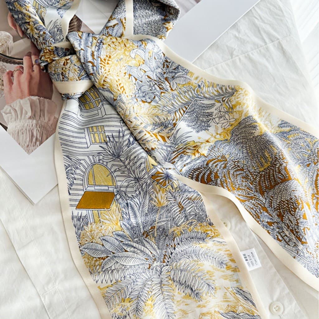 MaraSilk Pure Mulberry Silk Scarf - Ribbon Satin MS644