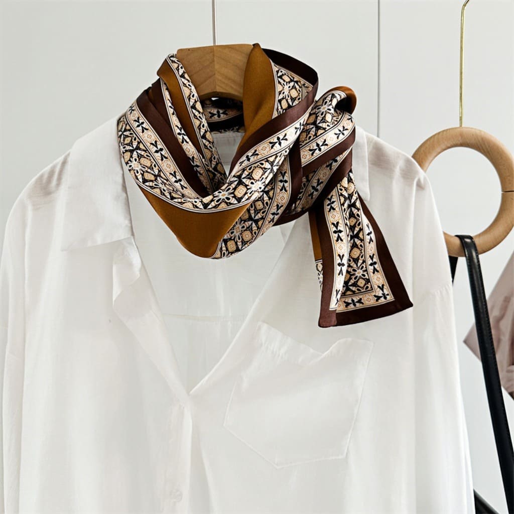 MaraSilk Pure Mulberry Silk Scarf - Ribbon Satin MS644