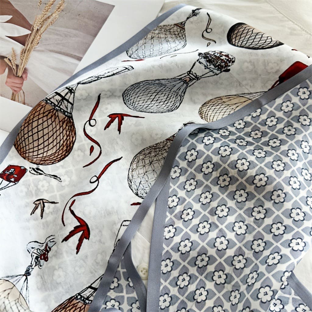 MaraSilk Pure Mulberry Silk Scarf - Ribbon Satin MS644