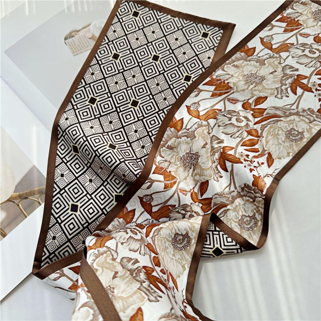 MaraSilk Pure Mulberry Silk Scarf - Ribbon Satin MS644