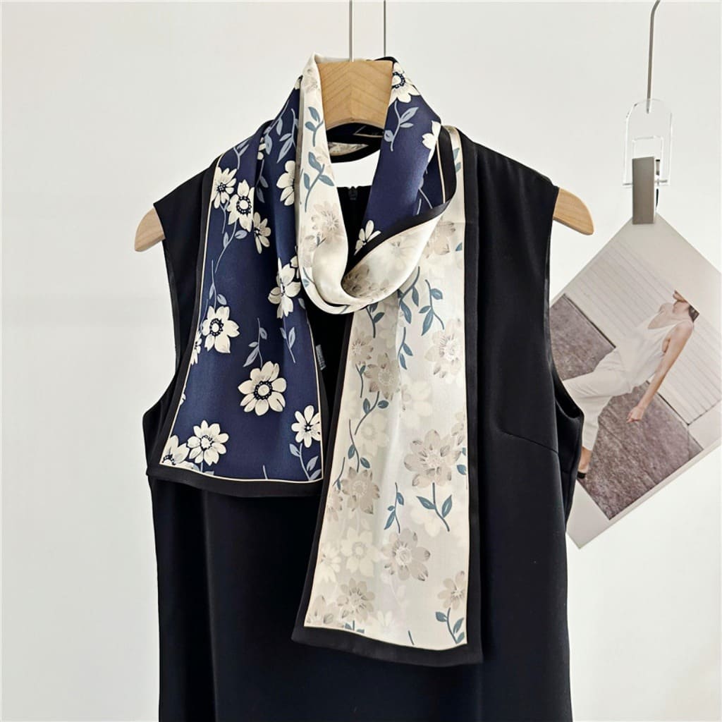 MaraSilk Pure Mulberry Silk Scarf - Ribbon Satin MS644
