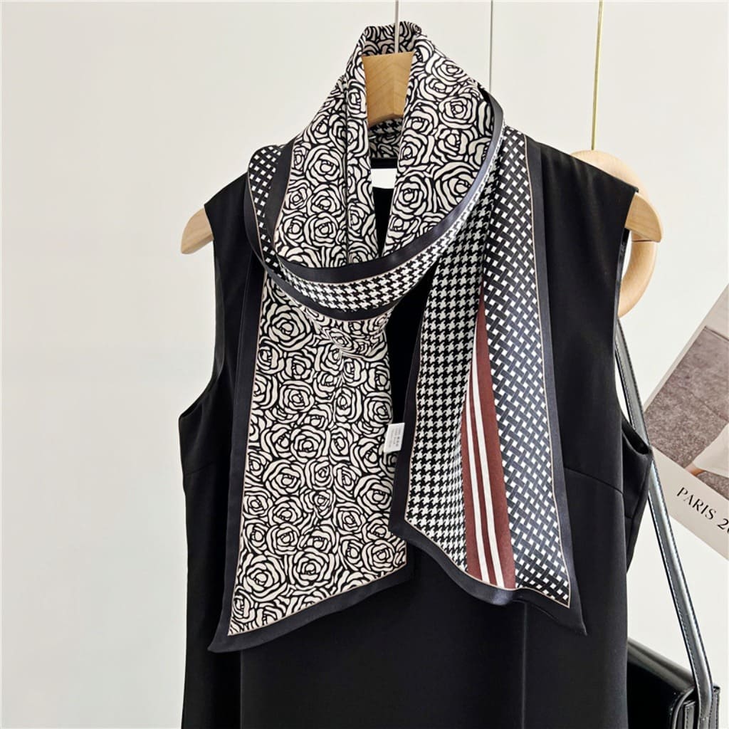 MaraSilk Pure Mulberry Silk Scarf - Ribbon Satin MS644