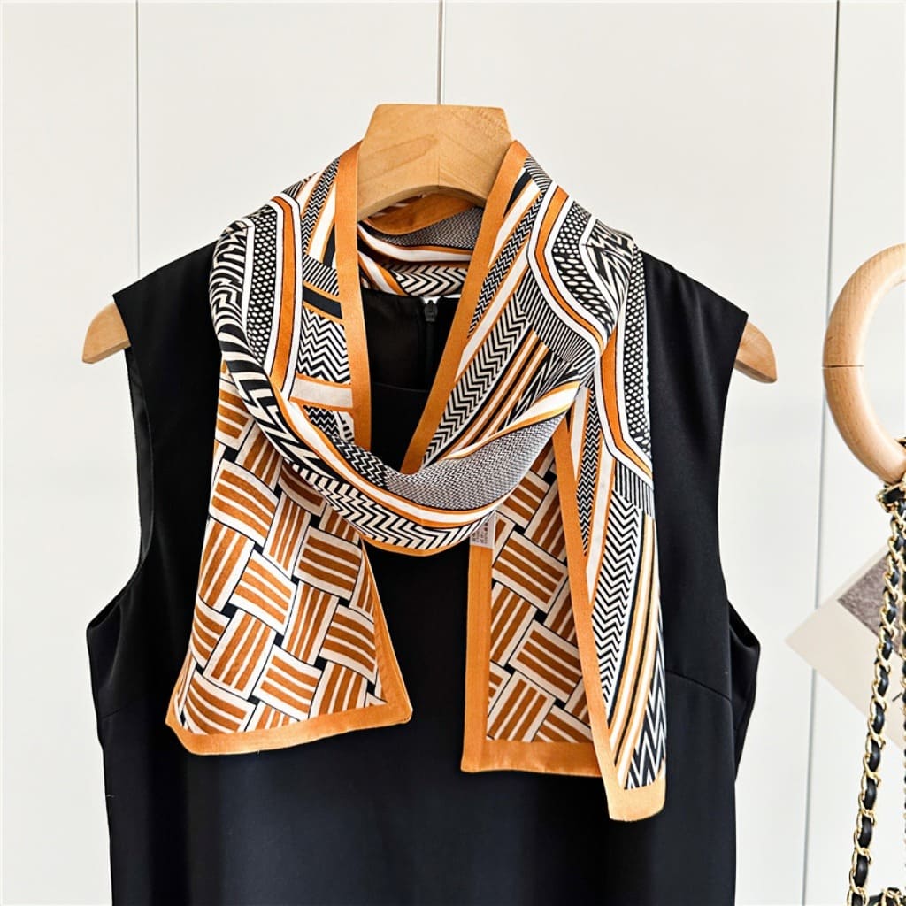 MaraSilk Pure Mulberry Silk Scarf - Ribbon Satin MS644