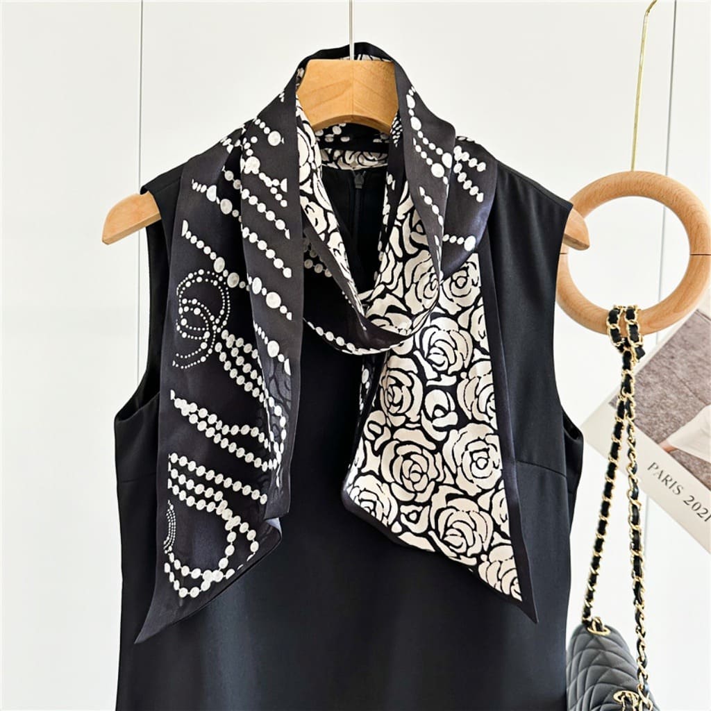 MaraSilk Pure Mulberry Silk Scarf - Ribbon Satin MS646 59" x 6" MS64601