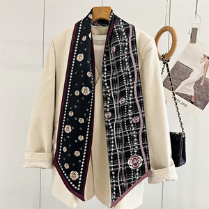 MaraSilk Pure Mulberry Silk Scarf - Ribbon Satin MS649