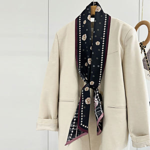 MaraSilk Pure Mulberry Silk Scarf - Ribbon Satin MS649