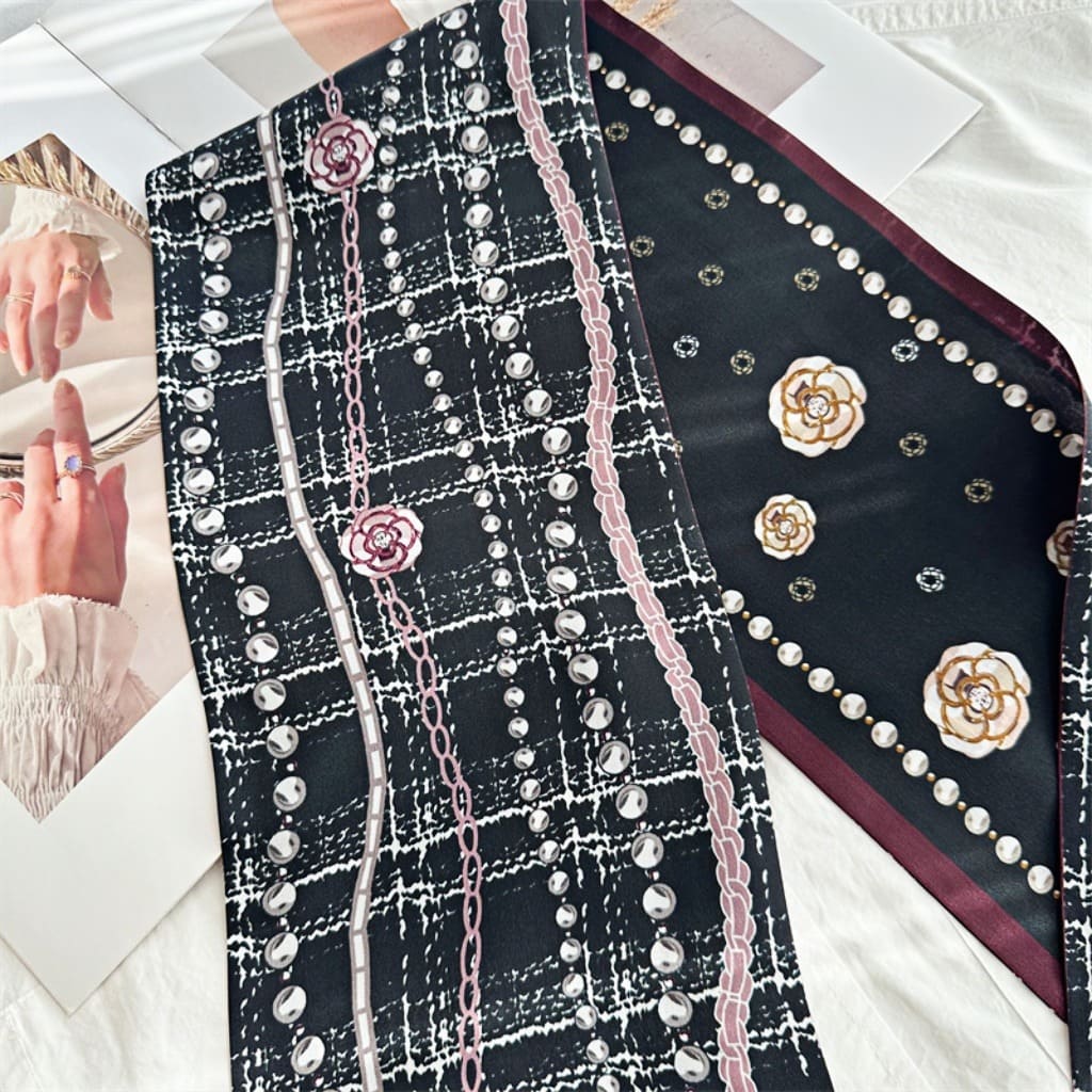 MaraSilk Pure Mulberry Silk Scarf - Ribbon Satin MS649