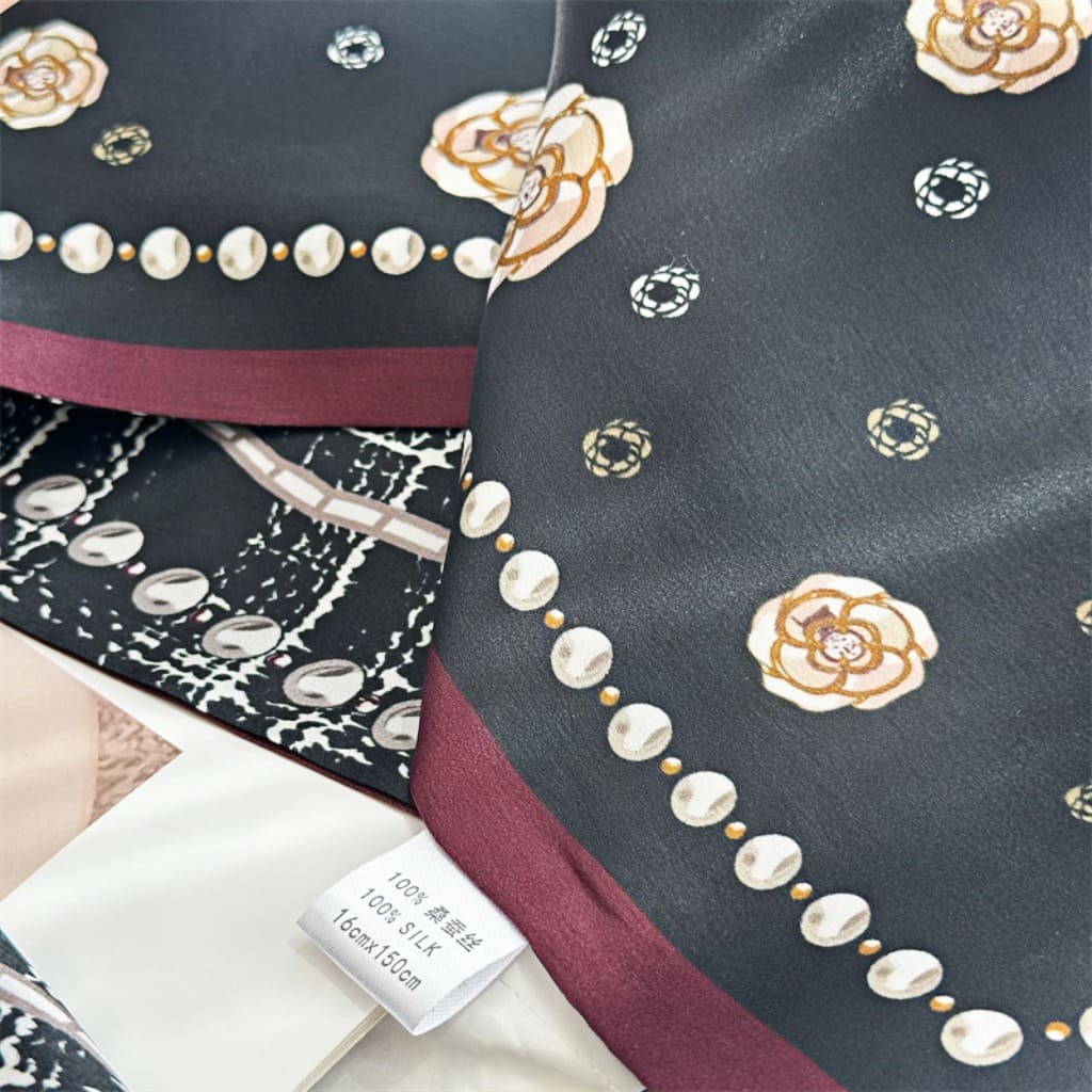 MaraSilk Pure Mulberry Silk Scarf - Ribbon Satin MS649