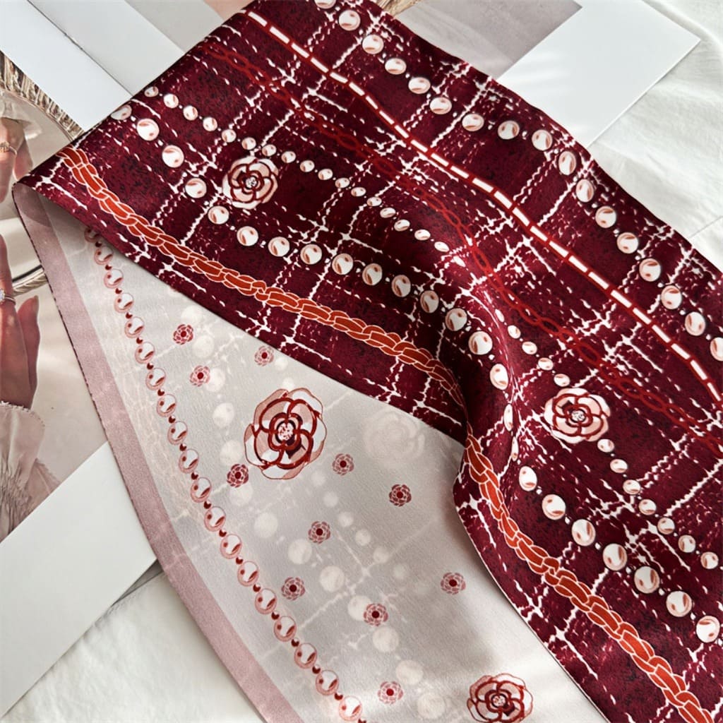 MaraSilk Pure Mulberry Silk Scarf - Ribbon Satin MS649