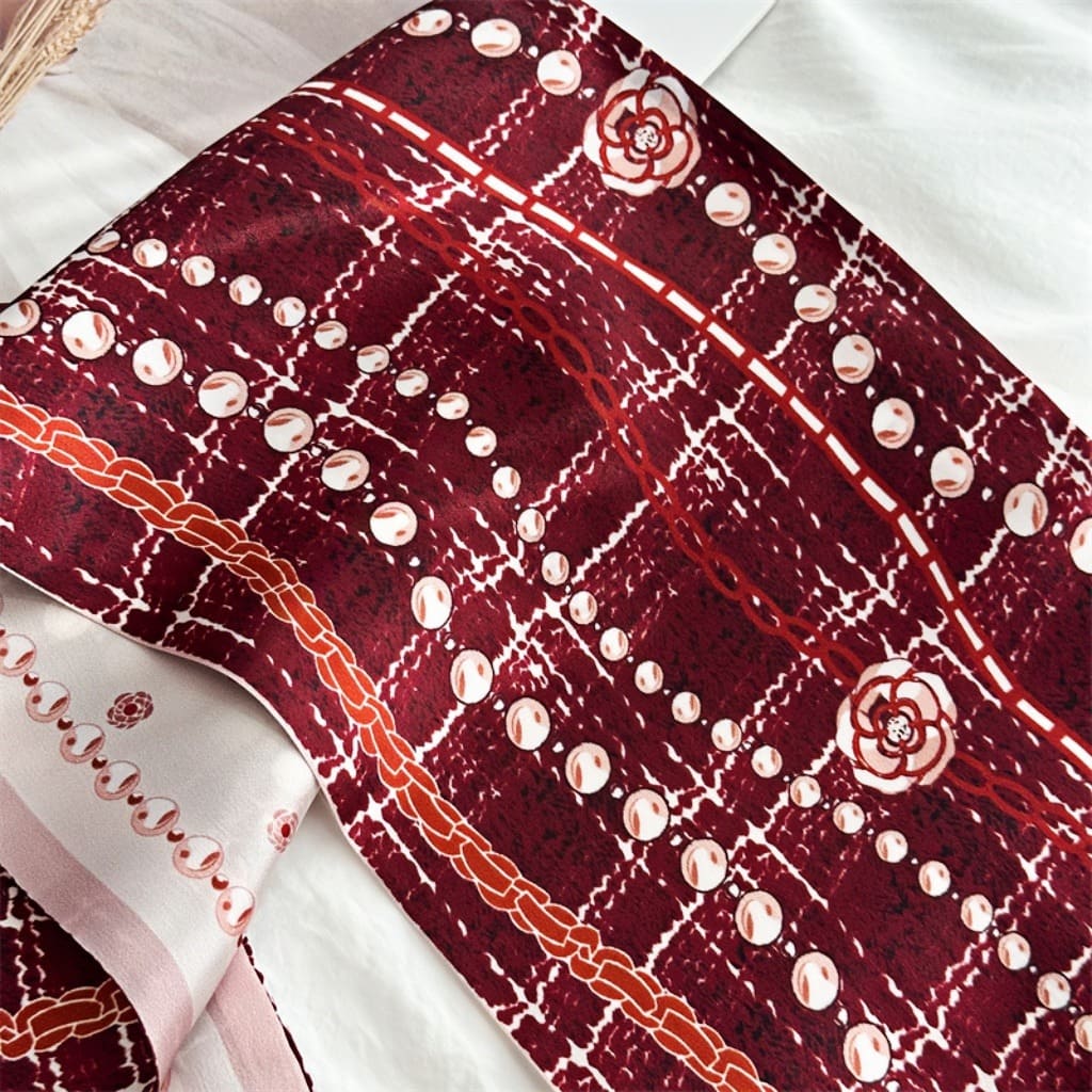 MaraSilk Pure Mulberry Silk Scarf - Ribbon Satin MS649