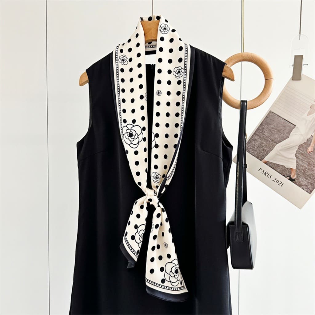 MaraSilk Pure Mulberry Silk Scarf - Ribbon Satin MS649