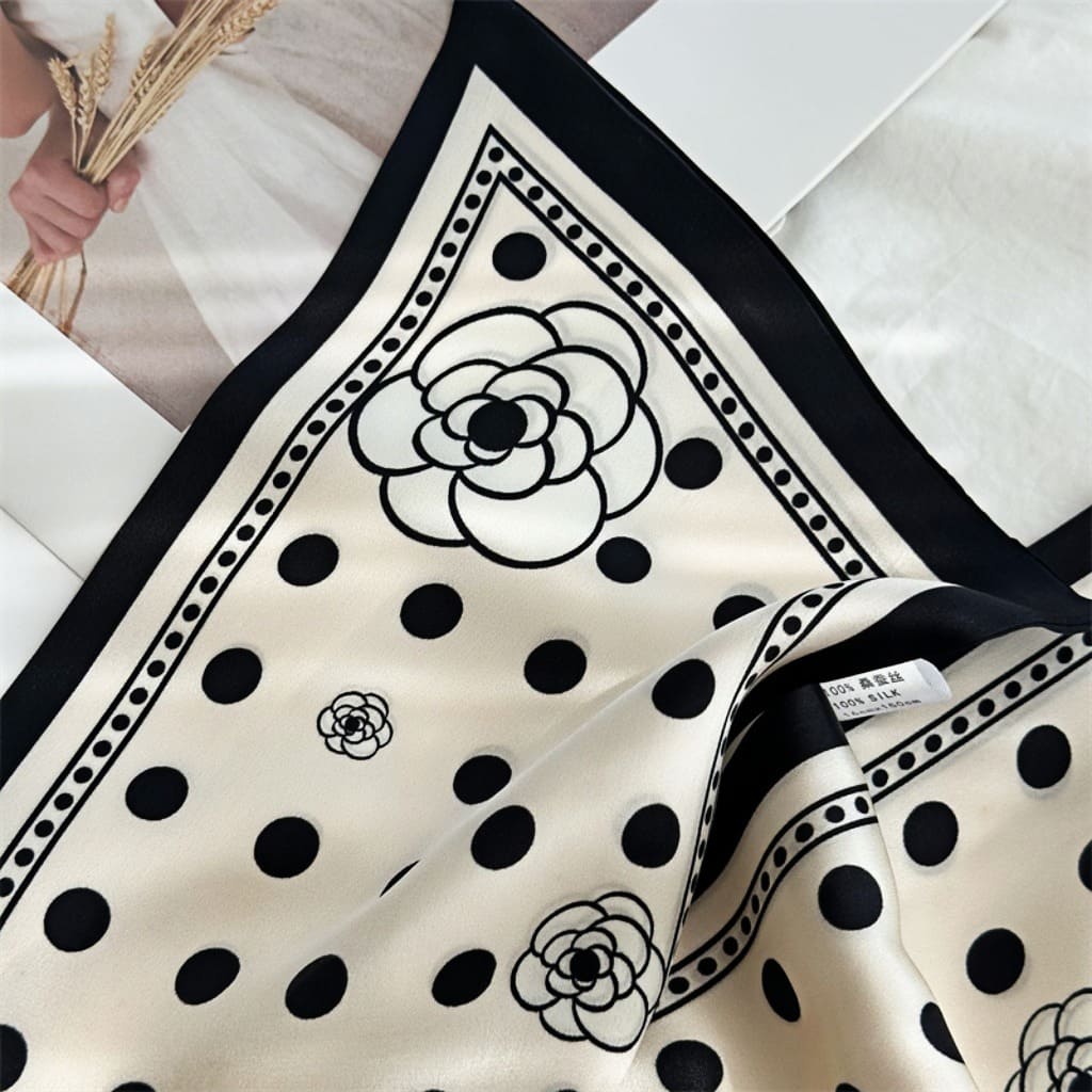 MaraSilk Pure Mulberry Silk Scarf - Ribbon Satin MS649