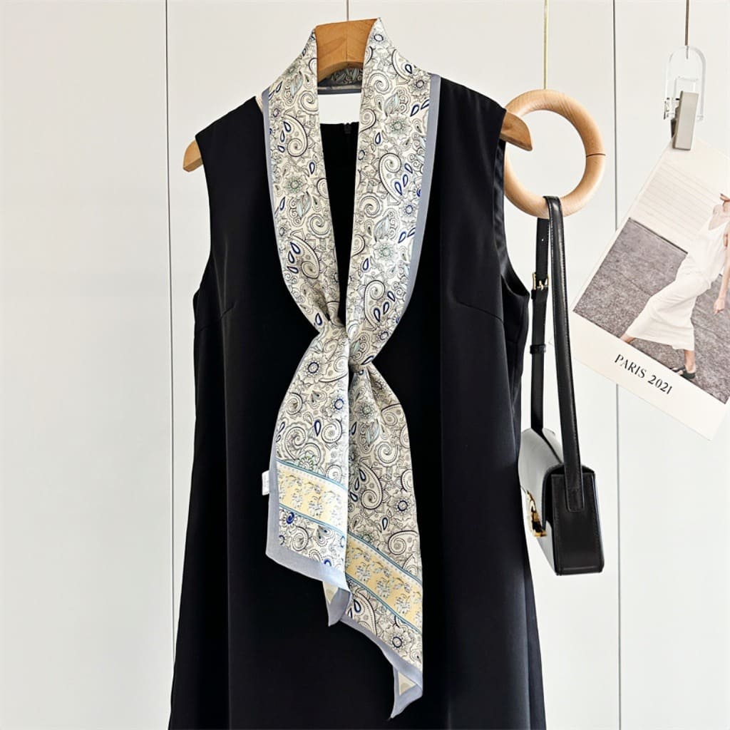 MaraSilk Pure Mulberry Silk Scarf - Ribbon Satin MS649