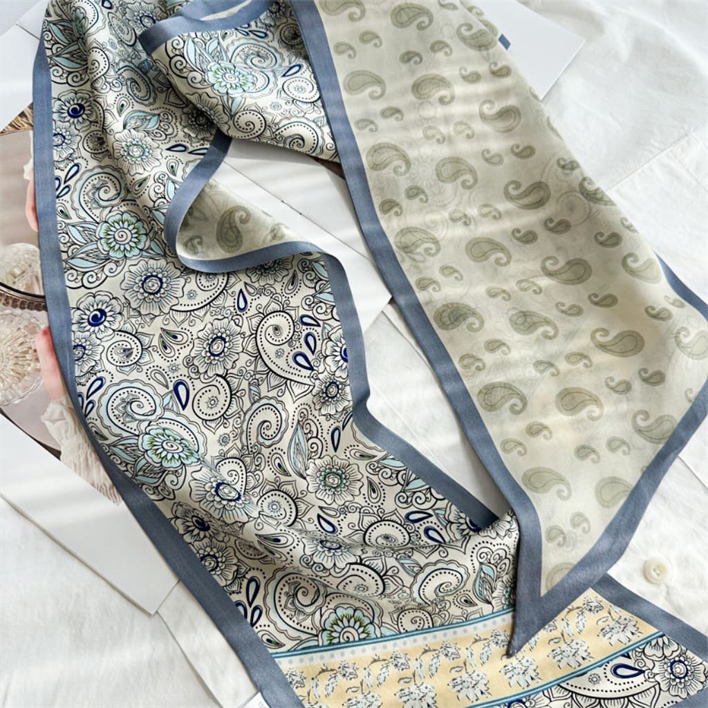 MaraSilk Pure Mulberry Silk Scarf - Ribbon Satin MS649