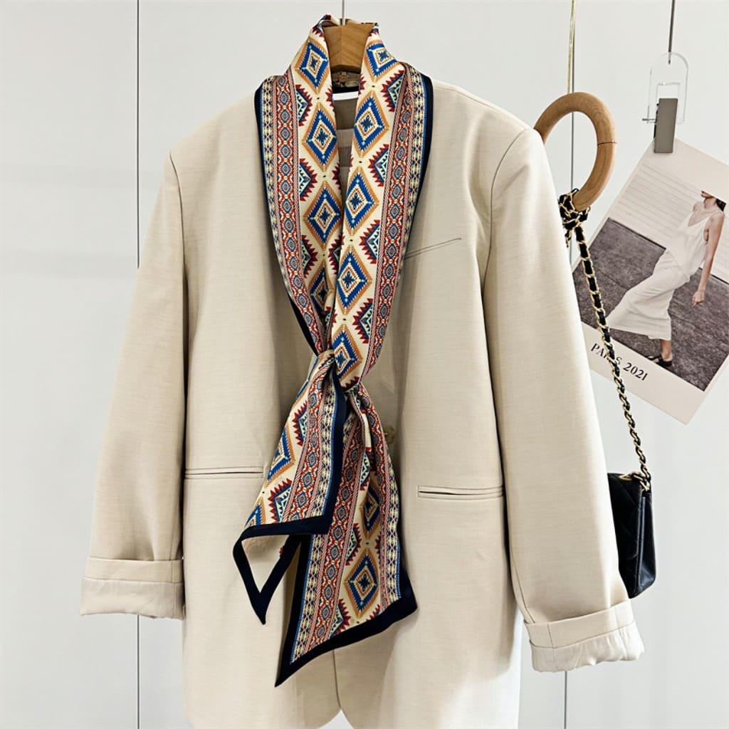 MaraSilk Pure Mulberry Silk Scarf - Ribbon Satin MS649