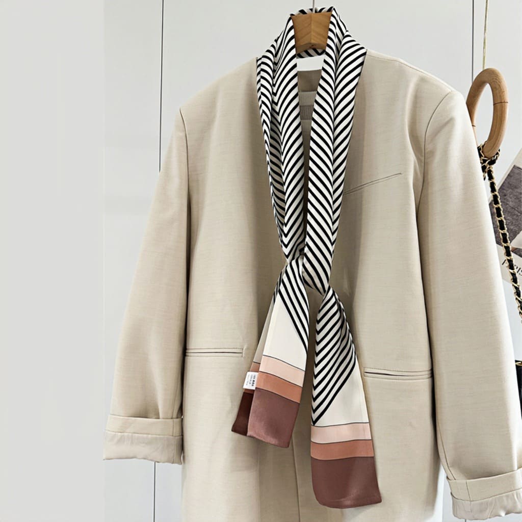 MaraSilk Pure Mulberry Silk Scarf - Ribbon Satin MS649