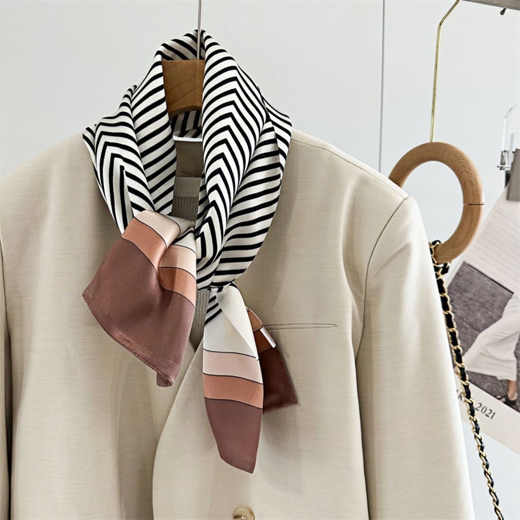 MaraSilk Pure Mulberry Silk Scarf - Ribbon Satin MS649