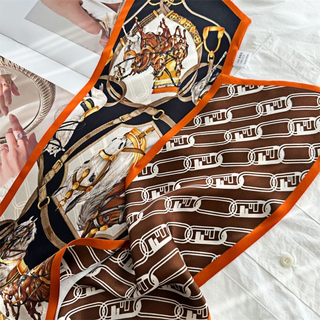 MaraSilk Pure Mulberry Silk Scarf - Ribbon Satin MS649