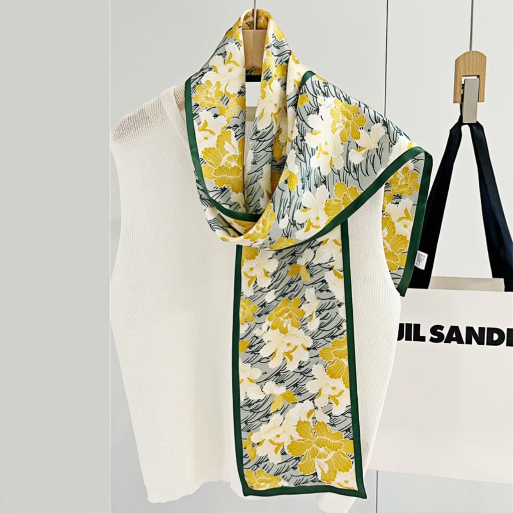 MaraSilk Pure Mulberry Silk Scarf - Ribbon Satin MS651