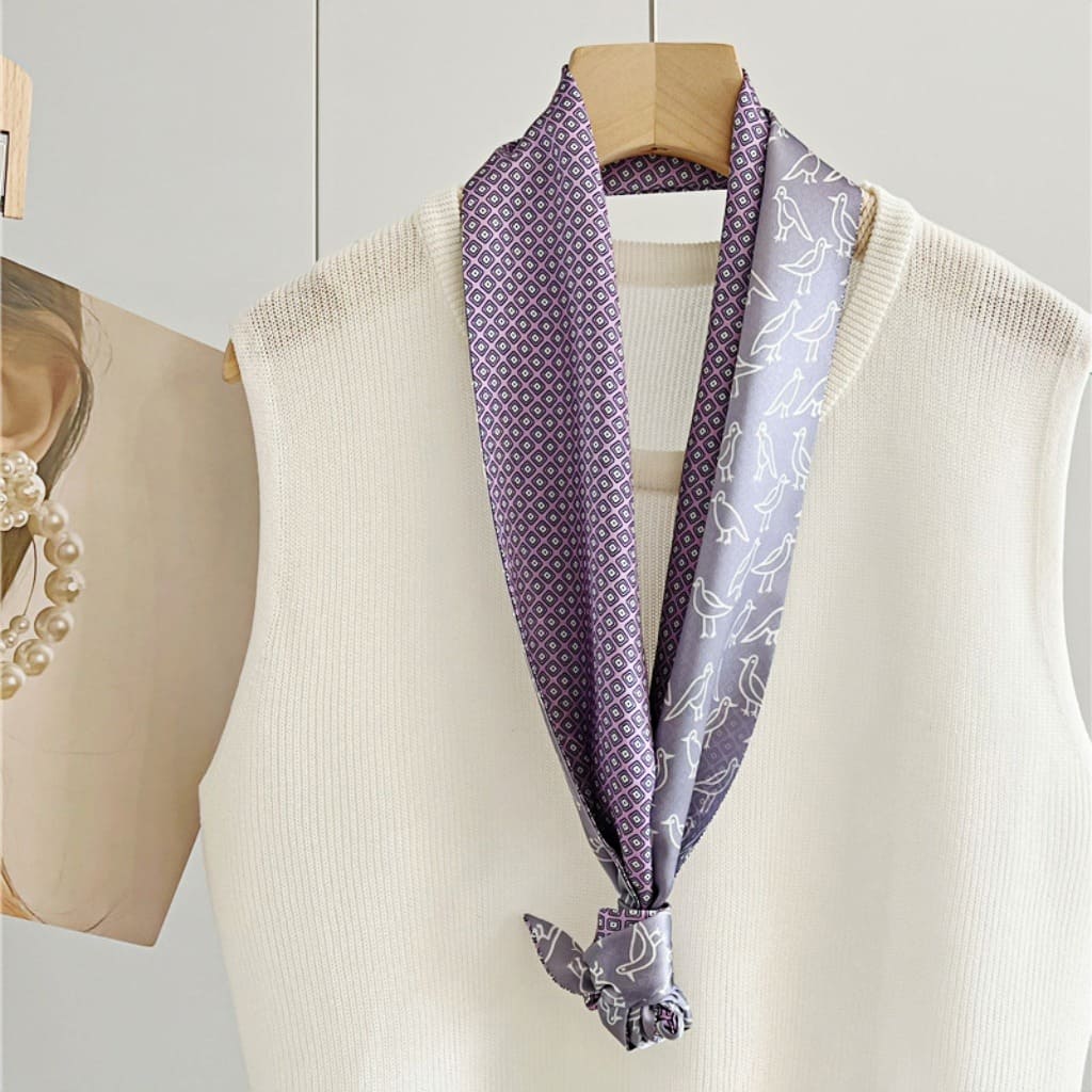 MaraSilk Pure Mulberry Silk Scarf - Ribbon Satin MS653