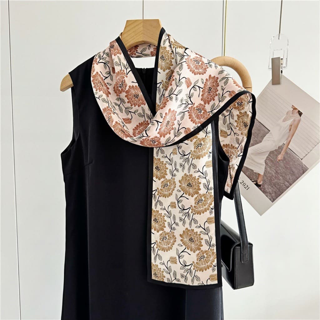 MaraSilk Pure Mulberry Silk Scarf - Ribbon Satin MS654