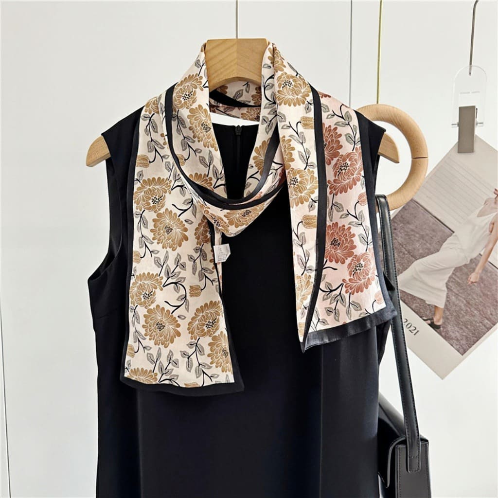 MaraSilk Pure Mulberry Silk Scarf - Ribbon Satin MS654