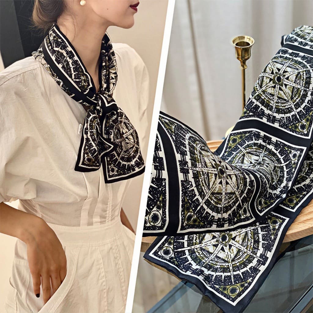 MaraSilk Pure Mulberry Silk Scarf - Ribbon Satin MS655