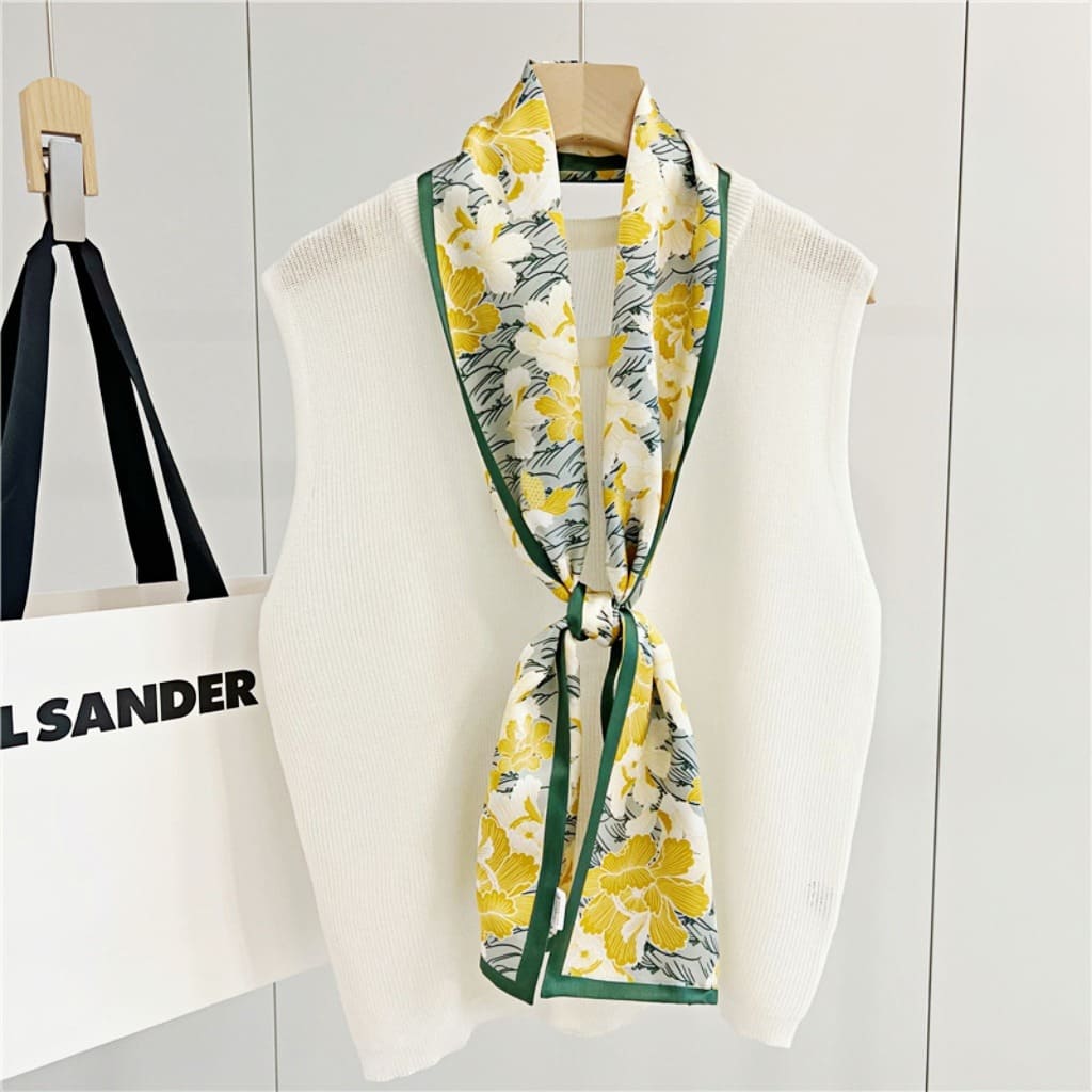 MaraSilk Pure Mulberry Silk Scarf - Ribbon Satin MS659