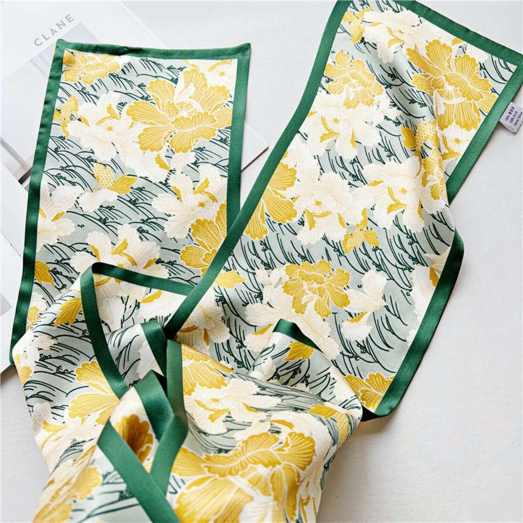 MaraSilk Pure Mulberry Silk Scarf - Ribbon Satin MS659