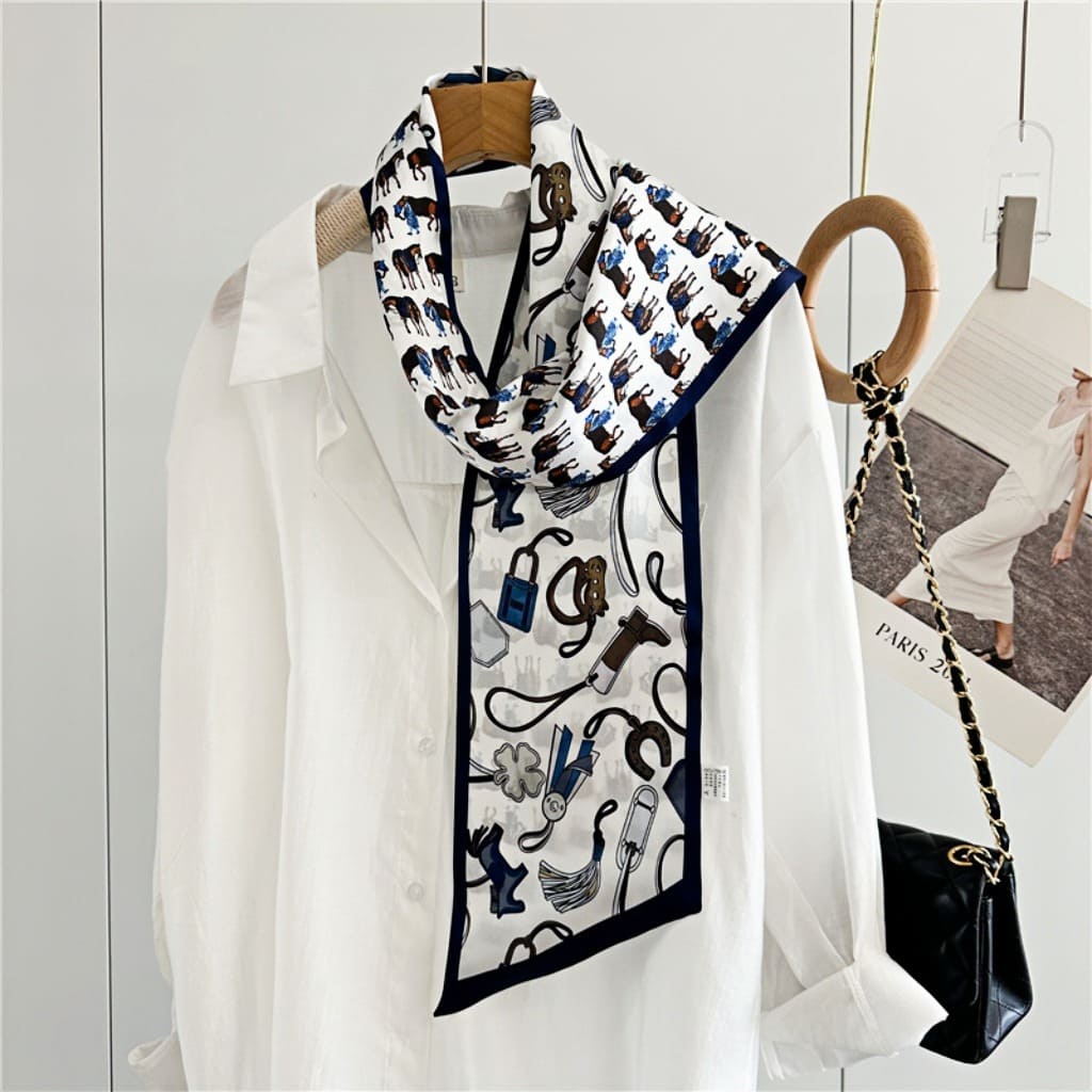 MaraSilk Pure Mulberry Silk Scarf - Ribbon Satin MS662