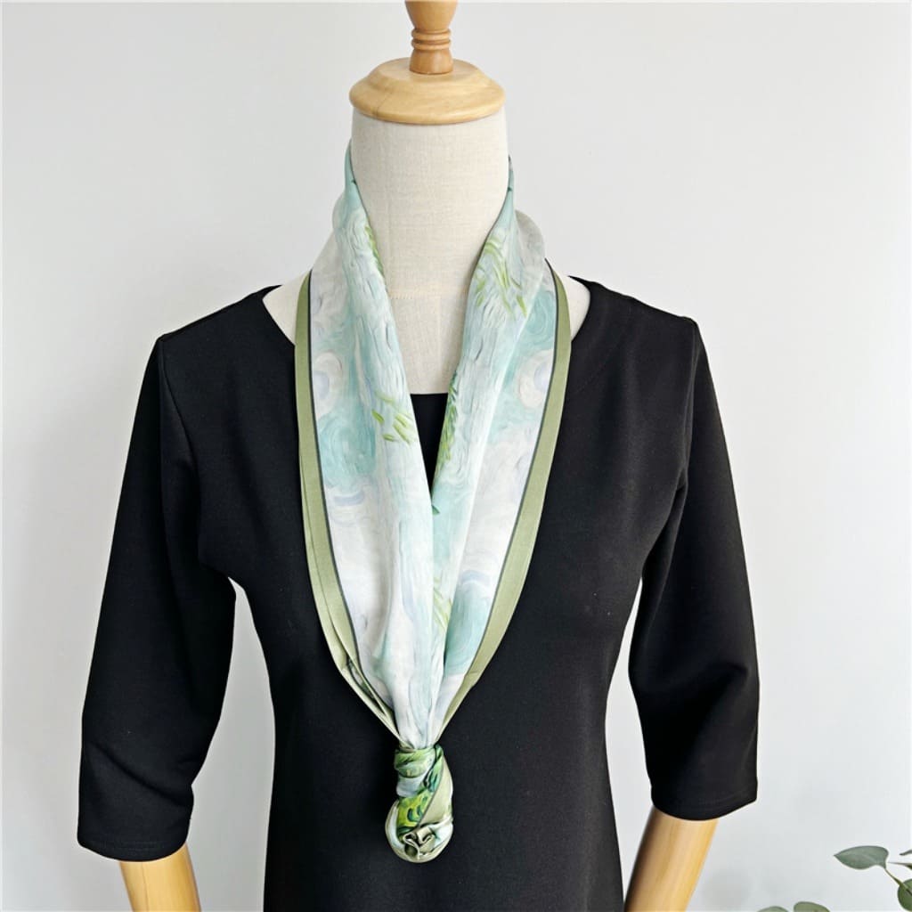 MaraSilk Pure Mulberry Silk Scarf - Ribbon Satin MS663