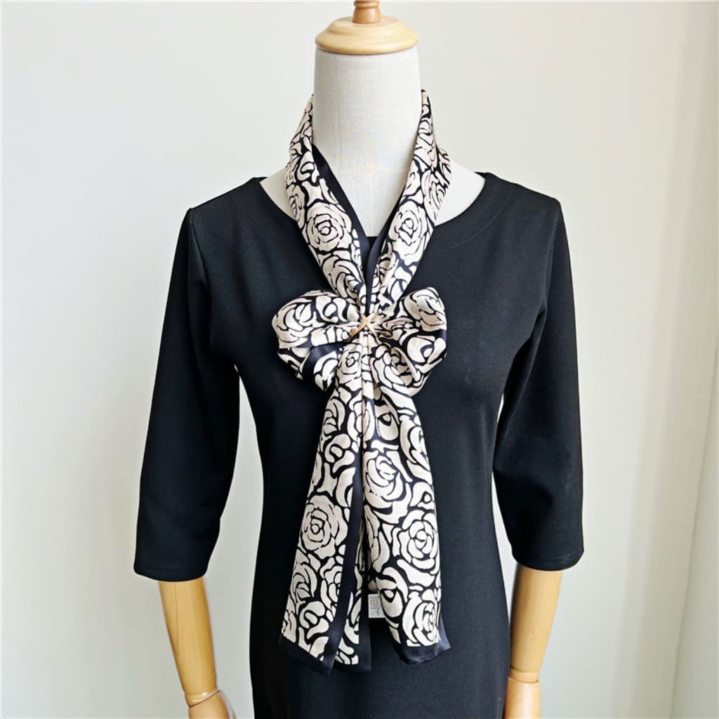 MaraSilk Pure Mulberry Silk Scarf - Ribbon Satin MS667