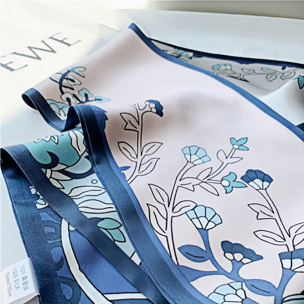 MaraSilk Pure Mulberry Silk Scarf - Ribbon Satin MS670