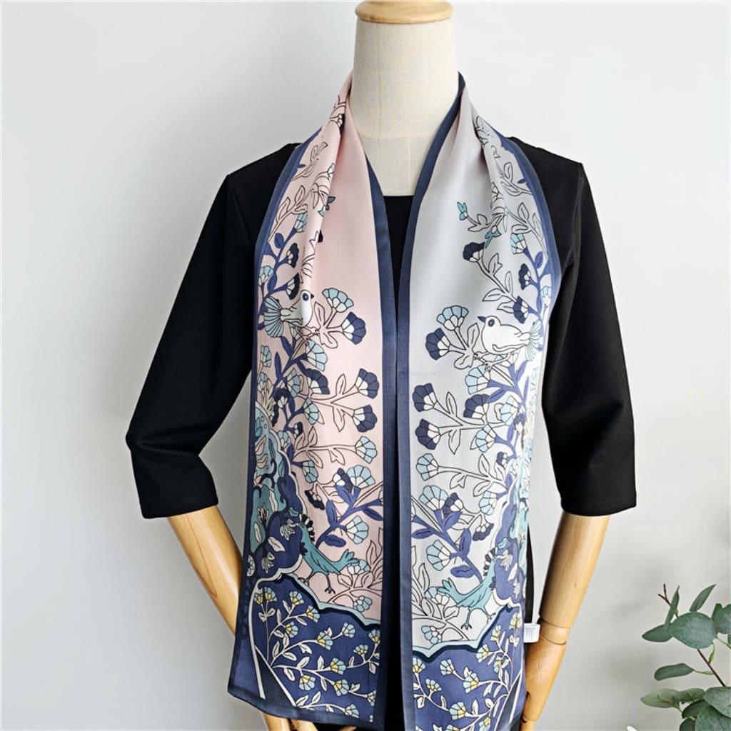 MaraSilk Pure Mulberry Silk Scarf - Ribbon Satin MS670