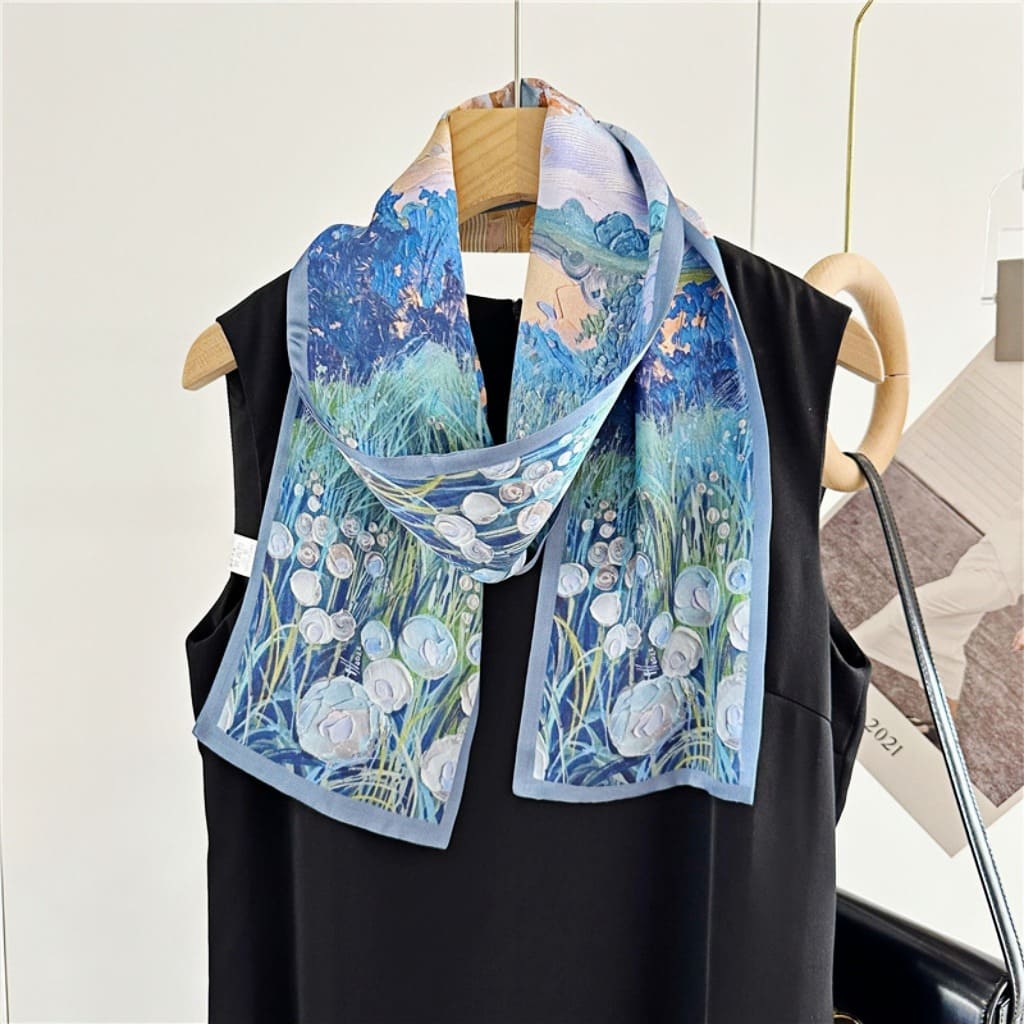 MaraSilk Pure Mulberry Silk Scarf - Ribbon Satin MS671