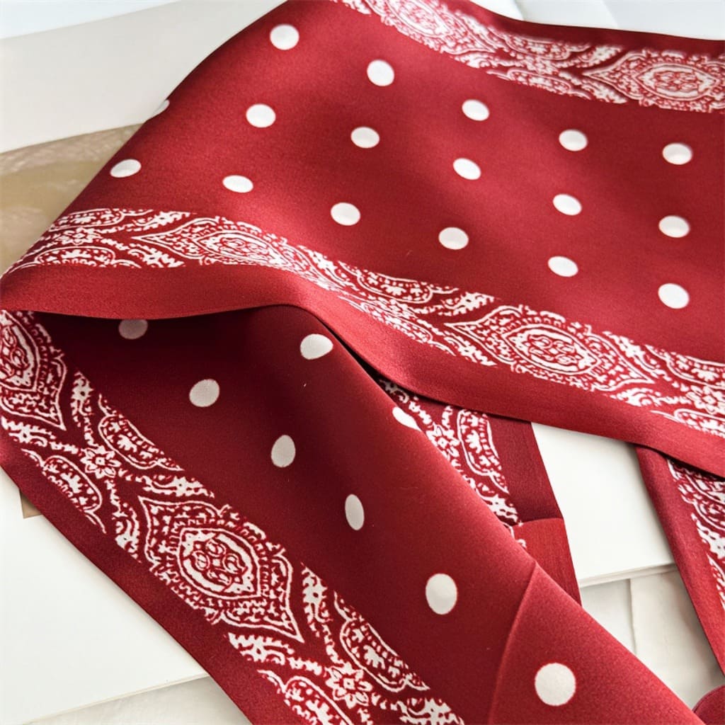 MaraSilk Pure Mulberry Silk Scarf - Ribbon Satin MS673