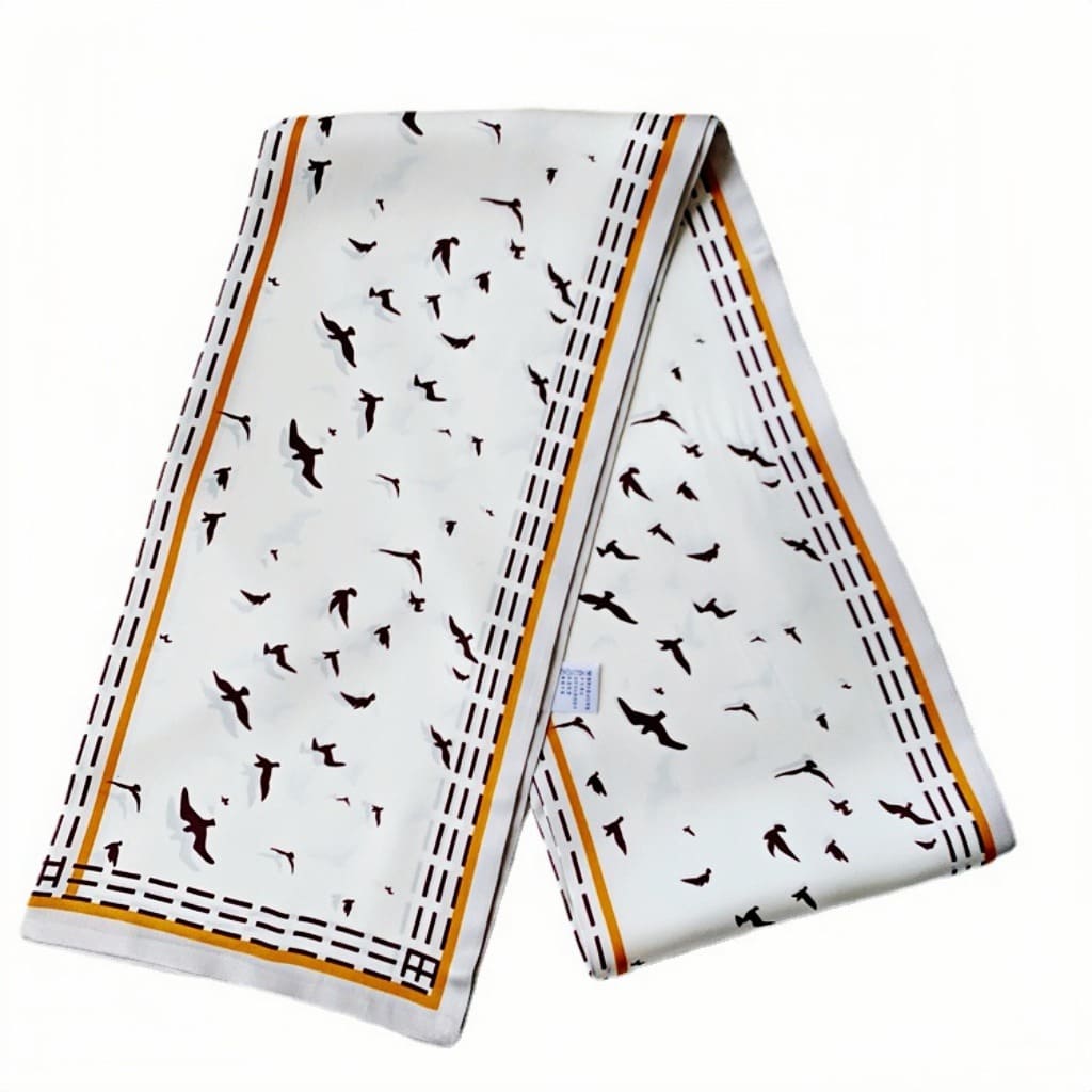 MaraSilk Pure Mulberry Silk Scarf - Ribbon Satin MS674