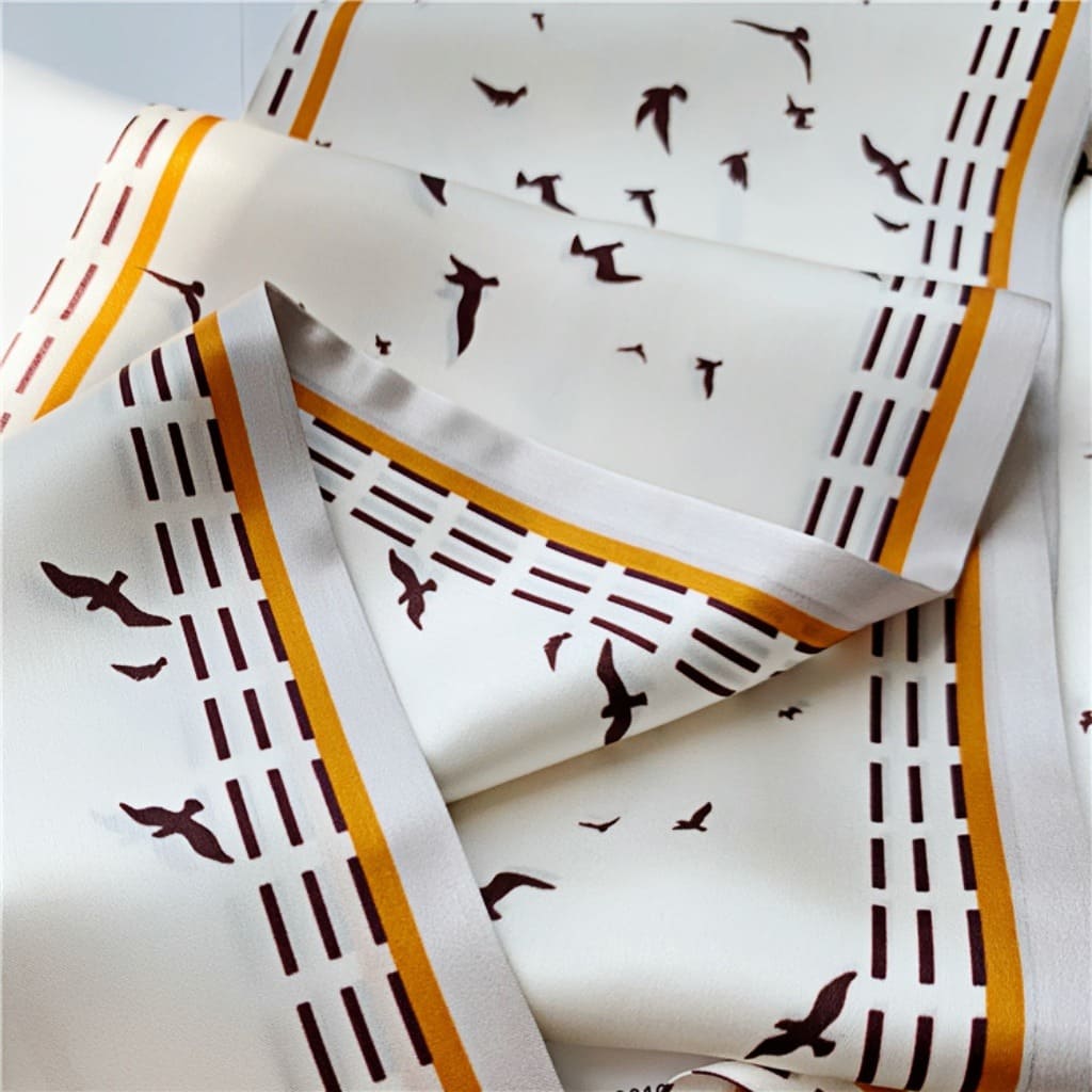 MaraSilk Pure Mulberry Silk Scarf - Ribbon Satin MS674